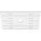 Ekena Millwork Beaux Architectural Grade PVC Ceiling Medallion, 28"W x 18 5/8"H x 3"ID x 9 3/4"C x 1"P, One-Piece CMP28X18BX-03000 - alternate 2